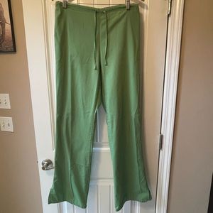 Cherokee Workwear Flare Leg Scrub Pants, Small Tall in Aloe